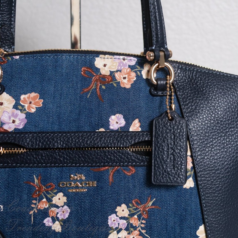 NWT Coach 91045 Prairie Satchel with Floral Print - Picture 4 of 15